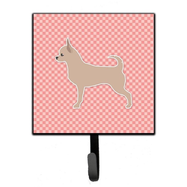 Carolines Treasures Chihuahua Checkerboard Pink Leash or Key Holder BB3650SH4 - main